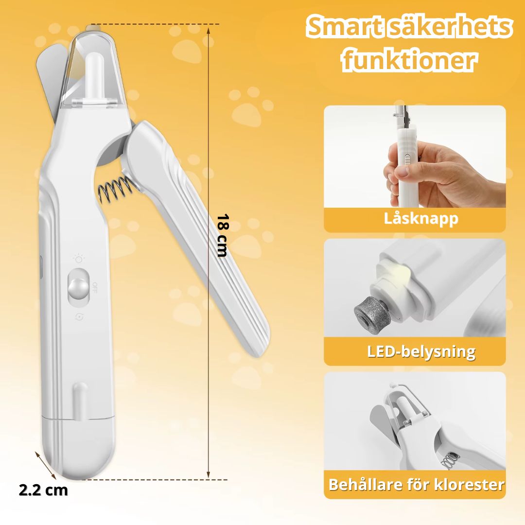 LED Klosax & Klotrimmer för Hund och Katt – Laddbar & Tystgående
