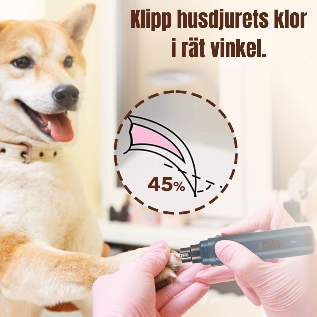 PetNailPro - Smärtfri Elektrisk Kloslip för Husdjur