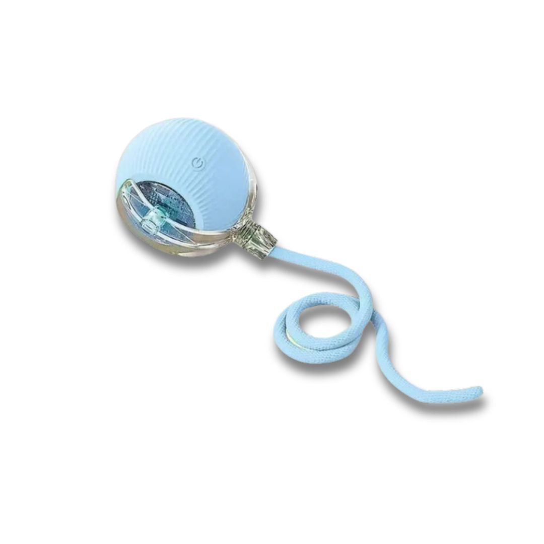 Interaktiv Kattleksak – Spinball med LED-ljus & Självrullande Rörelse