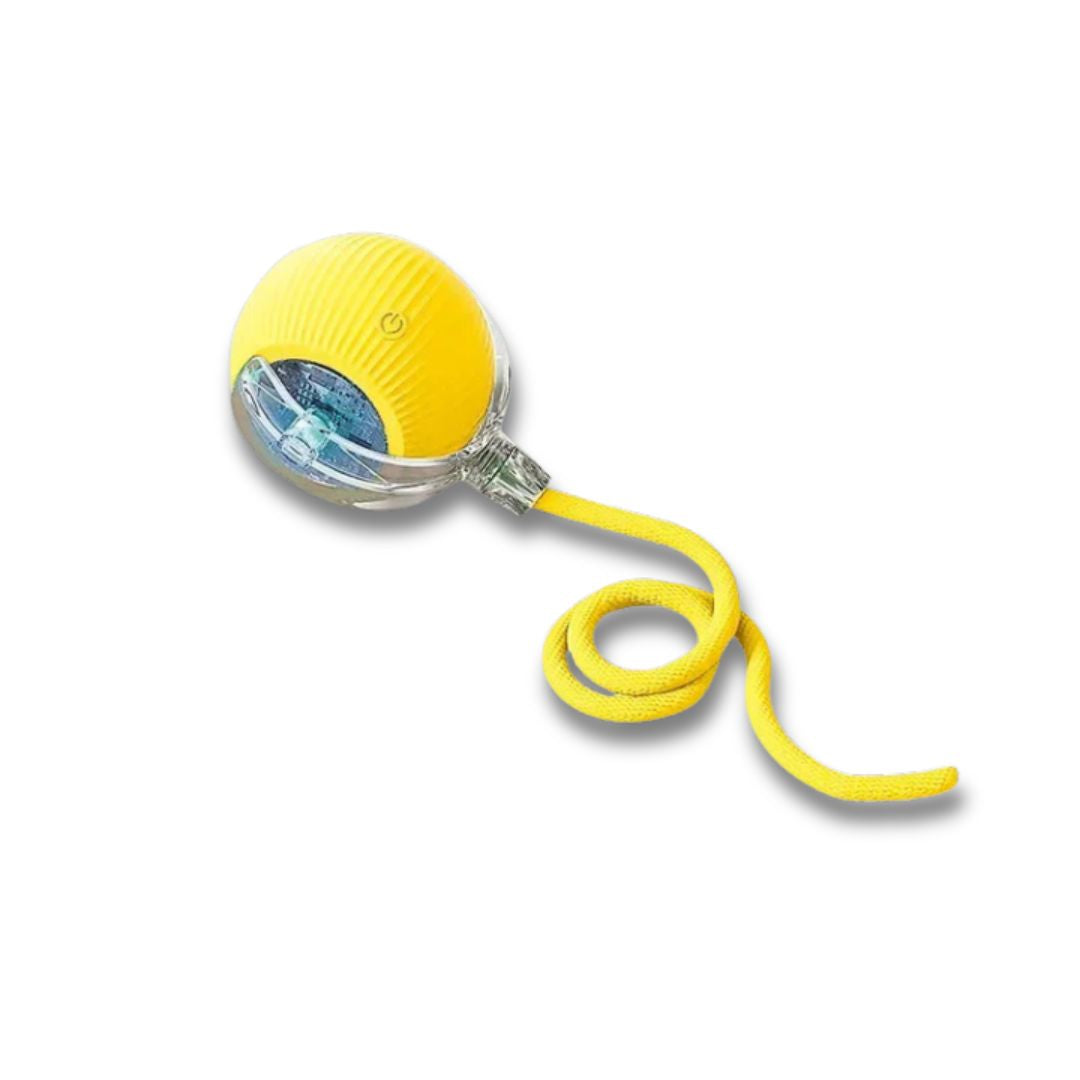 Interaktiv Kattleksak – Spinball med LED-ljus & Självrullande Rörelse