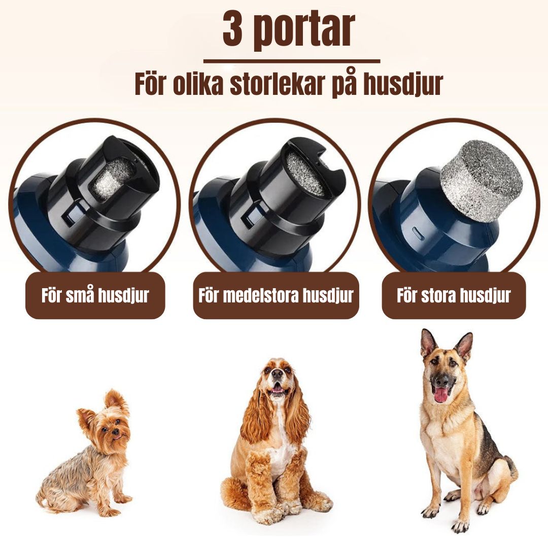 PetNailPro - Smärtfri Elektrisk Kloslip för Husdjur